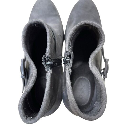 BORN B.O.C. OPHELIA GRAY ANKLE BOOTS WOMENS 8.5 Z36060 - Picture 4 of 7